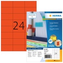 Etiket HERMA 4407 70x37mm rood 2400 stuks