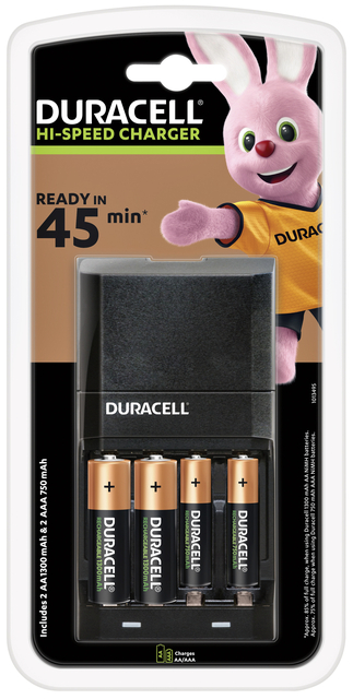 Chargeur de piles Duracell CEF27 + 2xAA + 2xAAA