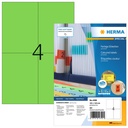 Etiket HERMA 4399 105x148mm A6 groen 400 stuks