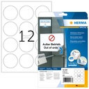 Etiquette amovible HERMA 5067 rond 60mm blanc 300 pièces