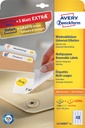 Etiket Avery L4736REV-25 45.7x21.2mm wit 1200 etiketten