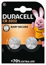 Batterij Duracell knoopcel 2xCR2032 lithium Ø20mm 3V-180mAh