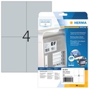 Etiket HERMA 4216 105x148mm weerbestendig zilver 100 stuks