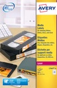 Etiket Avery L7665-25 72x21.2mm voor media tape's 600 etiketten