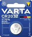 Pile bouton Varta CR2032 lithium blister 1 pièce