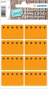 Etiket HERMA 3774 26x40mm diepvries oranje 48stuks