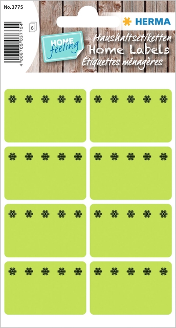 Etiquette congélateur HERMA 3775 26x40mm vert 48 pièces