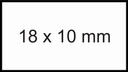 Etiquette prix Sato 11x18mm PB1 blanc amovible