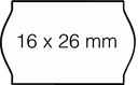 Etiquette prix Open-data S14 16x26mm blanc amovible
