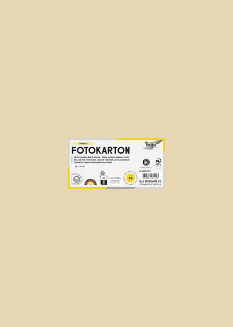 Fotokarton Folia 300gr 50x70cm 10vel 10 chamois