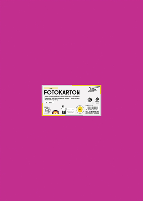 Carton photo Folia 50x70cm 300g 10 feuilles n° 23 rose