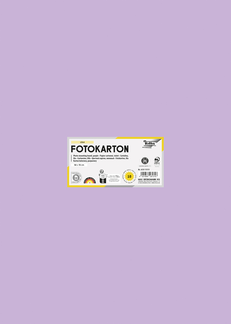 Carton photo Folia 50x70cm 300g 10 feuilles n° 31 lilas