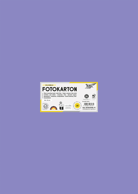 Carton photo Folia 50x70cm 300g 10 feuilles n° 37 lavande
