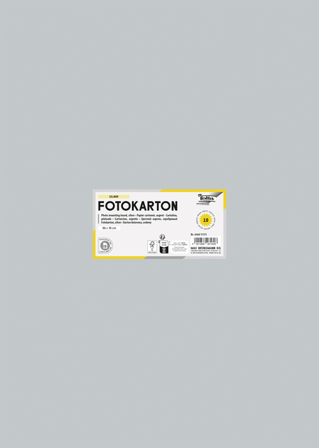 Carton photo Folia 50x70cm 300g 10 feuilles n° 60 argent