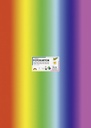 Carton photo Folia 50x70cm 300g 10 feuilles n° 1650 arc-en-ciel