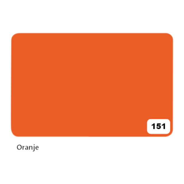 Carton bricolage Folia 48x68cm 380g n° 151 orange