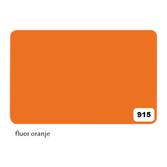 Carton bricolage Folia 1 face 48x68cm 380g nr 915 orange fluo