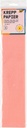 Papier crépon Folia 250x50cm 10 feuilles n° 176  rose saumon