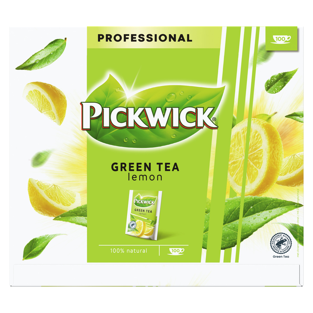 Thé Pickwick thé vert original lemon 100x 2g avec enveloppe