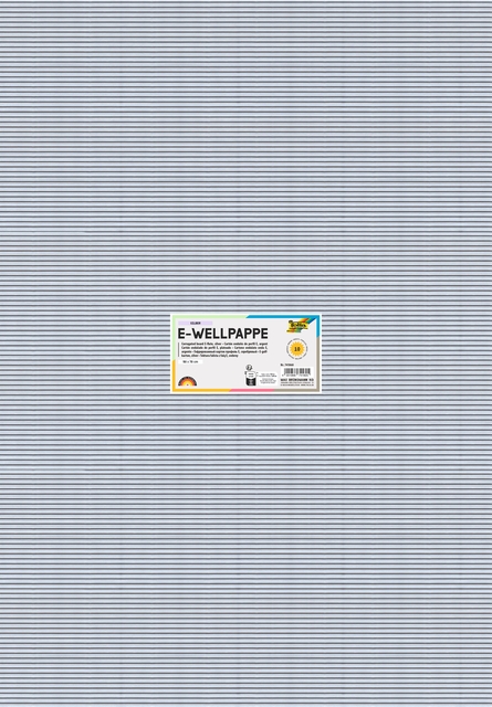 Carton ondulé Folia cannelure E 50x70cm 250g nr 60 argent