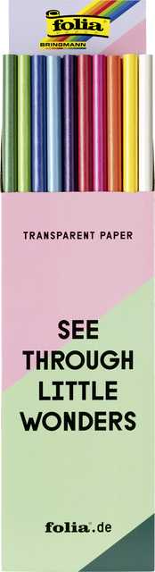 Papier cerf-volant Folia 70x100cm 42g couleurs assorties