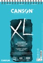 Bloc aquarelle Canson XL A4 30 feuilles 300g spirale blanc