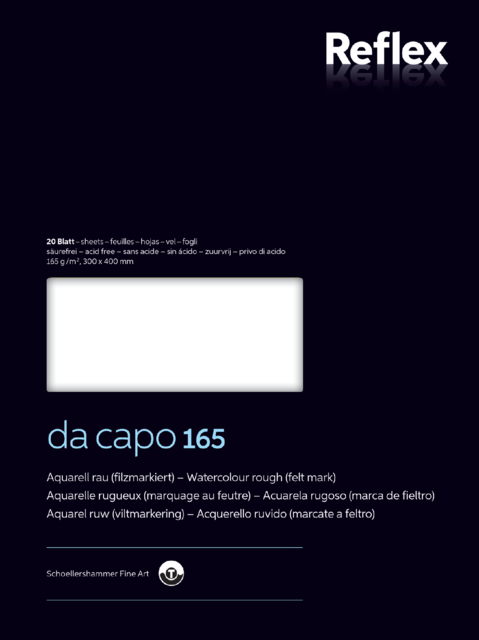 Aquarelblok Dacapo VF5004232 30x40cm 165gr 20v