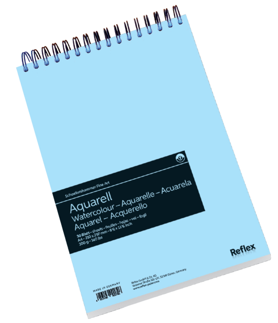Bloc aquarelle Schoellershammer A4 spirale 300g 30 feuilles