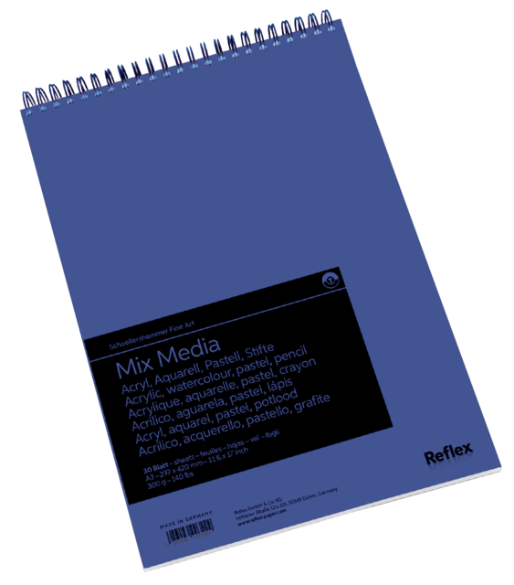 Bloc aquarelle Schoellershammer Mixmedia A3 spirale 300g 30 feuilles