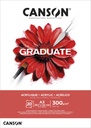 Bloc peinture Huile & Acrylique Canson Graduate A3 20 feuilles 290g blanc