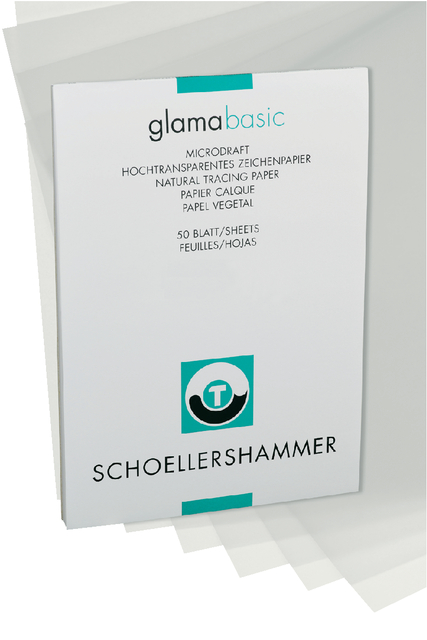 Papier calque Schoellershammer A4 90-95g transparent 50 feuilles
