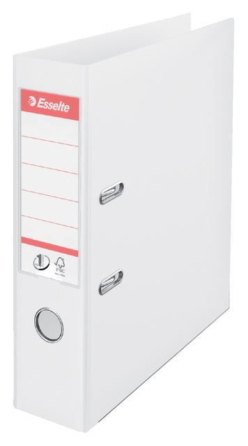 Classeur à levier Esselte Vivida N°1 A4 75mm PP blanc