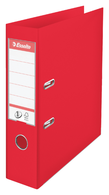 Classeur à levier Esselte Vivida N°1 A4 75mm PP rouge