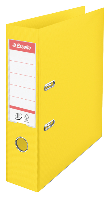 Classeur à levier Esselte Vivida N°1 A4 75mm PP jaune