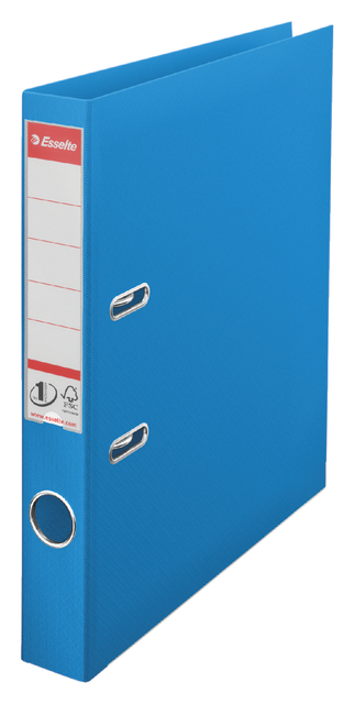 Classeur à levier Esselte Vivida N°1 A4 50mm PP bleu