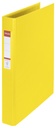 Classeur Esselte VIVIDA A4 4 anneaux méc-O 25mm PP jaune