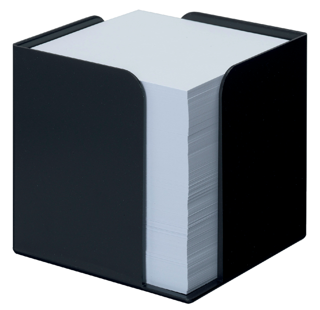 Cube mémos Djois Re-Solution recyclé 95x95x95mm + 850 feuilles noir