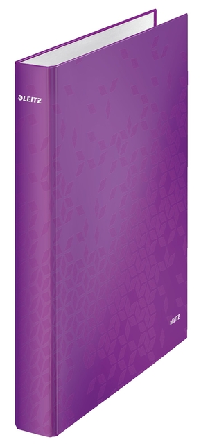 Classeur Leitz WOW A4 maxi 4 anneaux méc-D 25mm violet