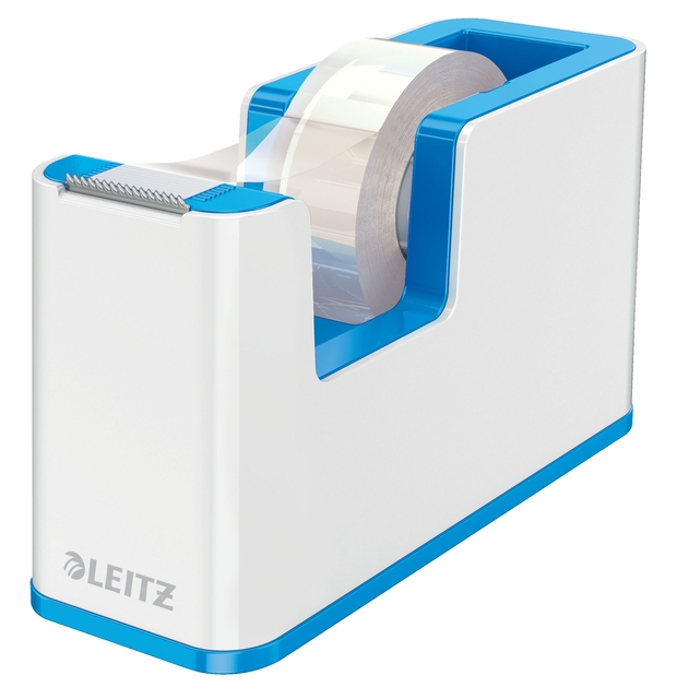 Dévidoir ruban adhésif Leitz WOW blanc/bleu