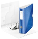 Classeur à levier Leitz WOW Active 180° A4 80mm PP bleu