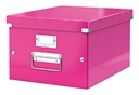 Boîte de rangement Leitz Click & Store WOW carton recyclé 281x200x370mm rose