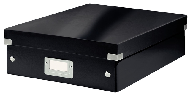 Boîte à compartiments Leitz Click & Store WOW carton recyclé 281x100x370mm noir