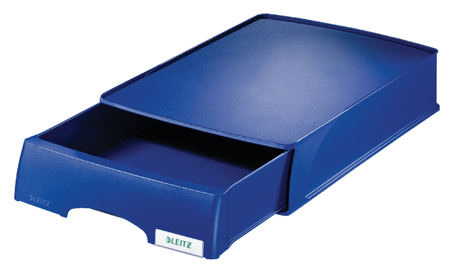 Brievenbak Leitz Plus met lade A4 maxi blauw