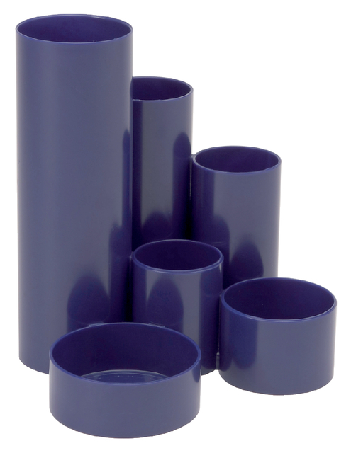Organiseur MAULtubo 6 compartiments Ø150x125mm bleu