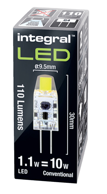 Lampe LED Integral G4 1W 4000K blanc froid 110lumen