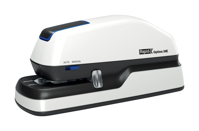 Nietmachine elektrisch Rapid Optima 20 20vel zilver/zwart