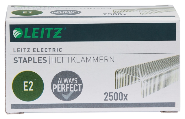 Agrafes Leitz E2 zingué 2500 pièces