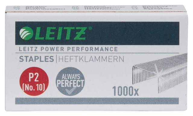 Agrafes Leitz P2 n°10 zingué 1000 pièces
