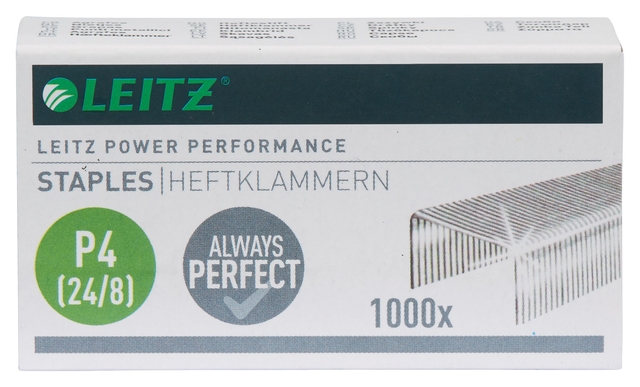 Agrafes Leitz P4 24/8 galvanisé 1000 pièces