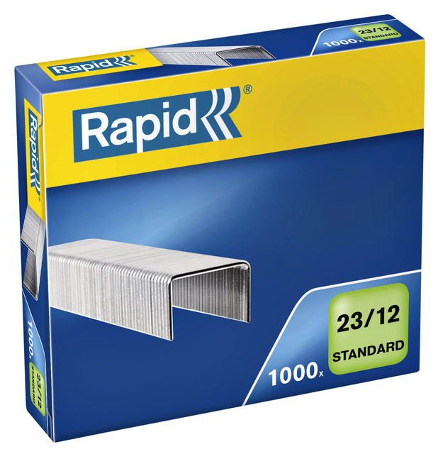 Agrafes Rapid 23/12 galvanisé standard 1000 pièces